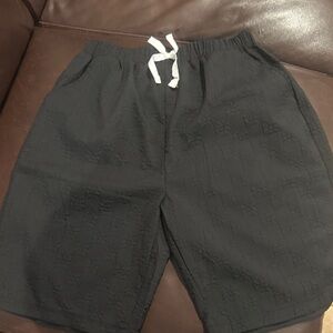 Black Drawstring Shorts
